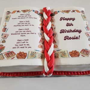 Custom Book Cake