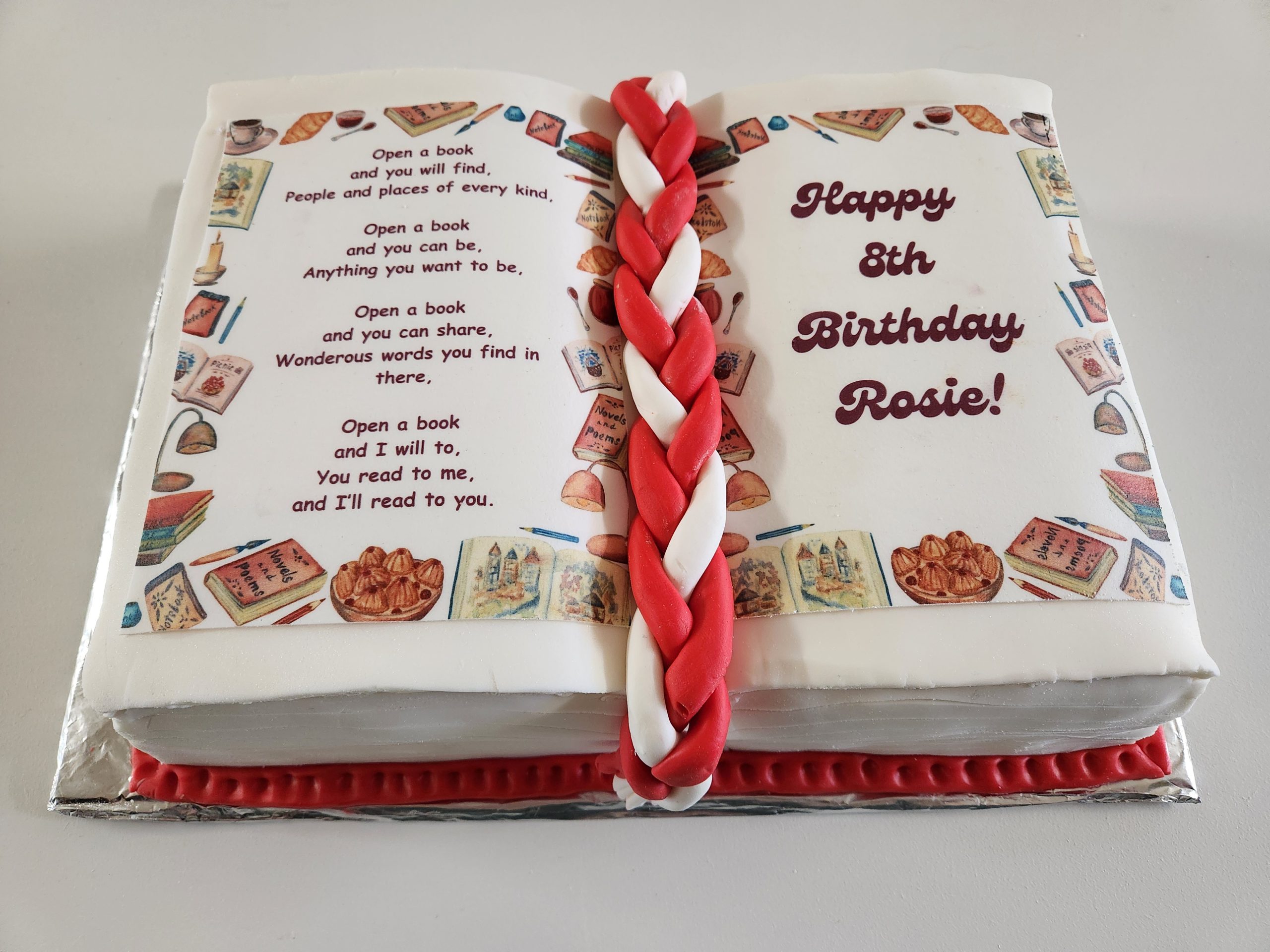 Custom Book Cake
